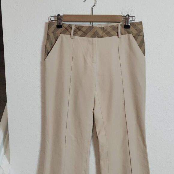 Diane Van Furstenberg Pants Womens 4 Wide Leg Trousers Beige Brown - Picture 2 of 11